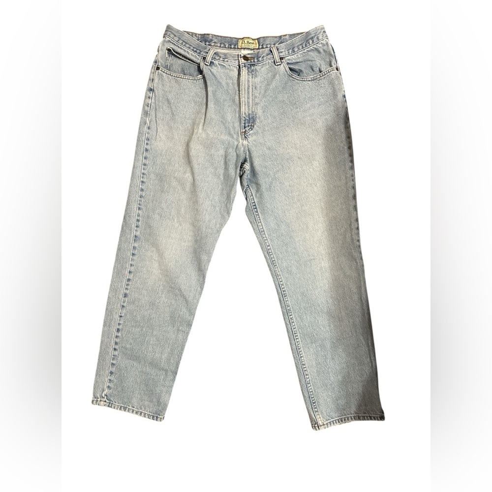 L.L. Bean Classic Fit Light Blue Men's Jeans, 38x30